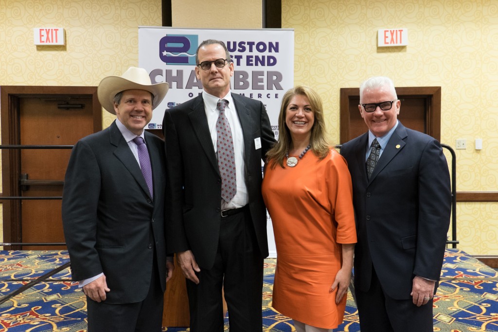 (L-R): Ric Campo, EECOC Chair Doug Childers, EECOC President Frances Castaneda Dyess, Port of Houston Authority Commissioner Dean E. Corgey