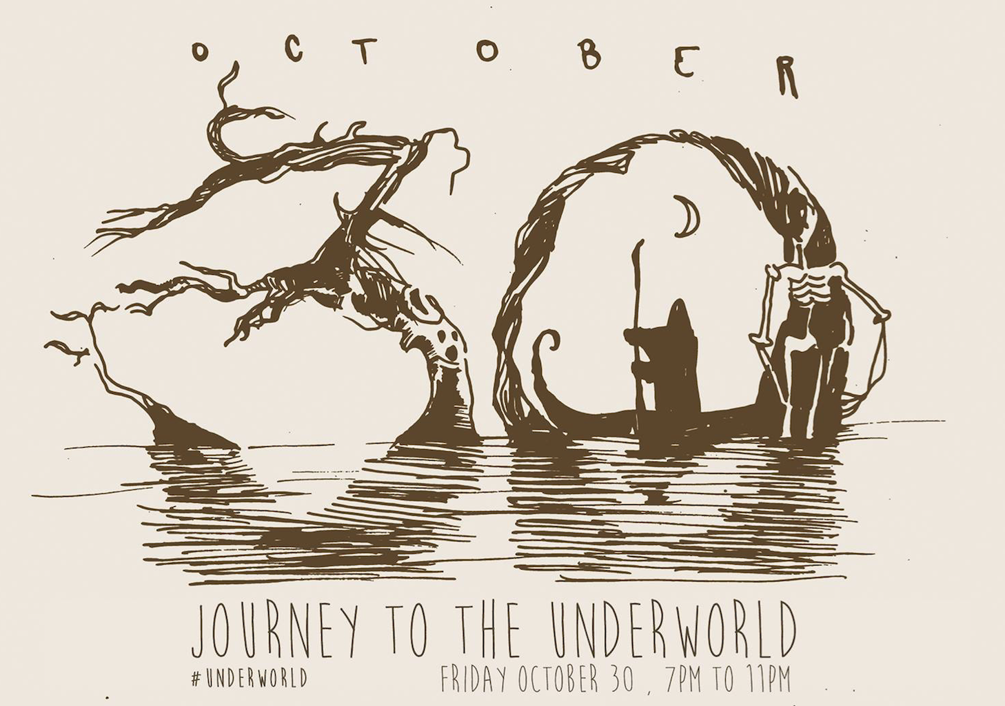 Journey to the Underworld at Myth Kafe � Friday, October 30