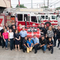 Rotary Club of Harrisburg Presents Houston Fire Station 20 with Custom BBQ Grill