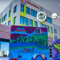 Students Uncover Hidden Talents while Stamping Houston’s History on Mural-Painted Cubes